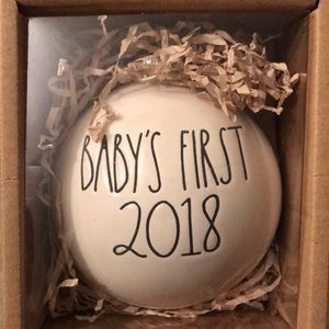 Rae Dunn Baby’s First 2018 ornament